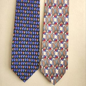 Stonehenge Molecular Expressions Cocktail Silk Tie Bundle of 2
